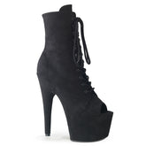 7 Inch Heel ADORE-1021FS Black Suede